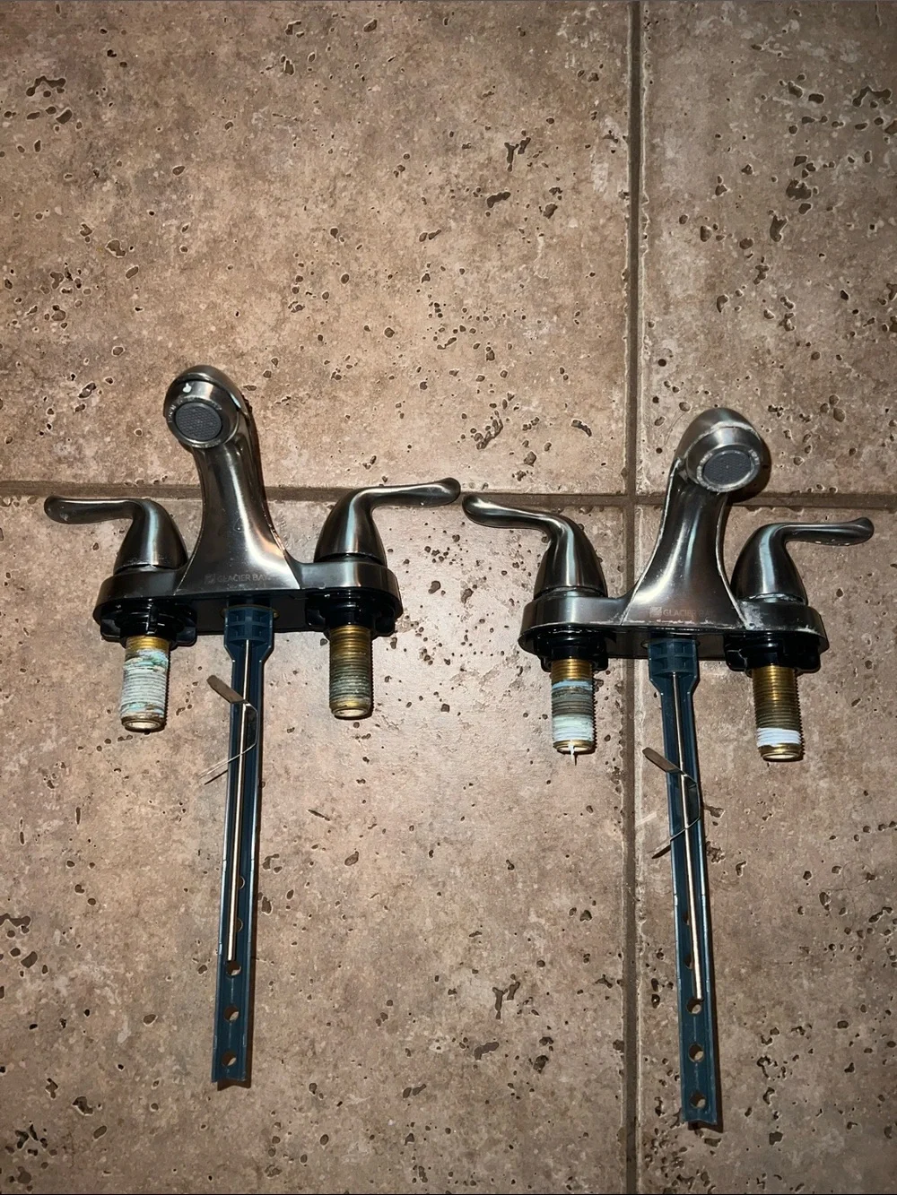 Glacier Bay Satin Nickel Double-Handle Bathroom Sink Faucets